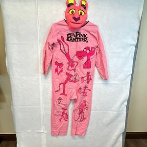 Vtg 1972 Pink Panther Child’s Halloween Costume Mask United Artists Flaws Stains